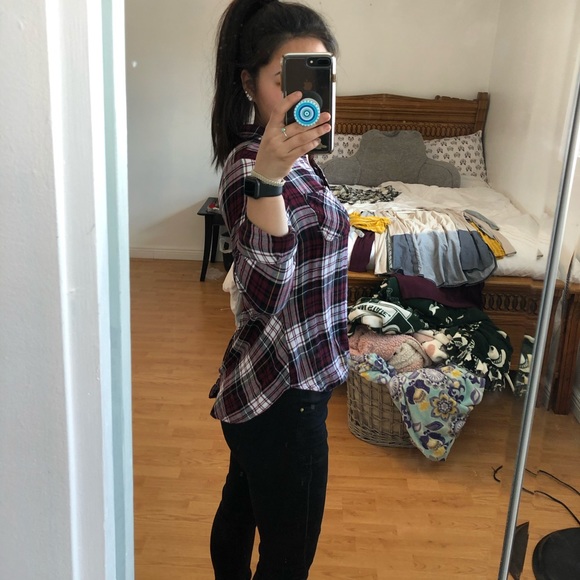 Flannel styled button down - Picture 6 of 6